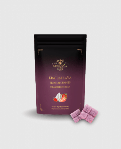 Strawberry Cream - Kratom Kava Gummies